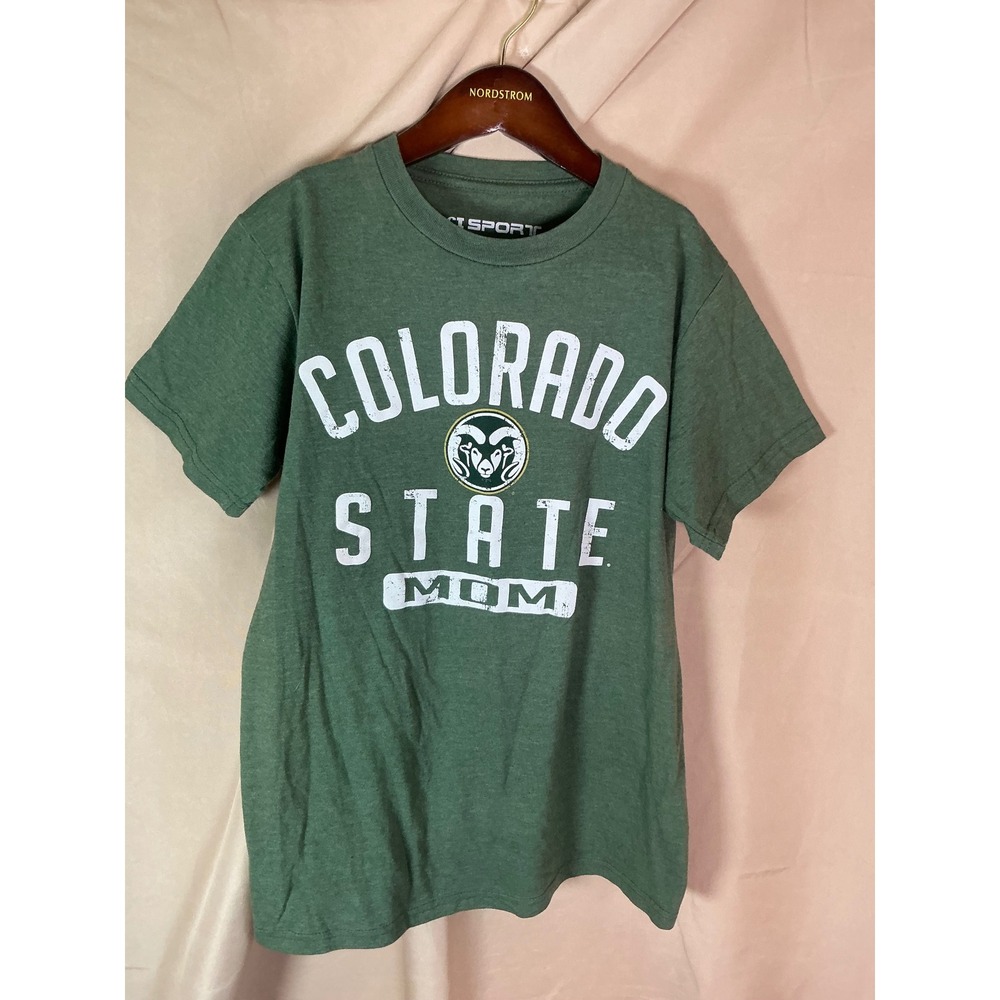 CI Sport Colorado State University Mom Tee Womens S Green Excellent Graphic CSU - Picture 2 of 7